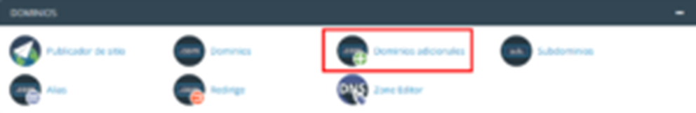 Cómo añadir un nuevo dominio en cPanel — captura 1