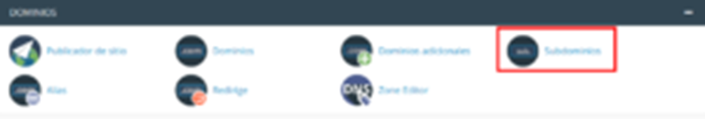 Cómo añadir un subdominio en cPanel — captura 1