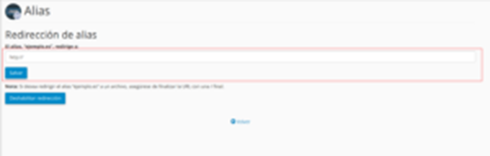 Cómo crear un alias en cPanel — captura 5