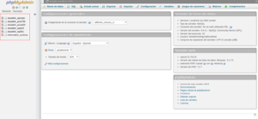 Cómo usar phpMyAdmin en cPanel — captura 2