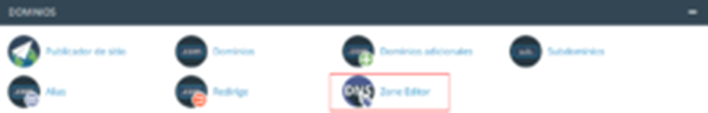 Cómo crear o editar un registro DNS en cPanel — captura 1