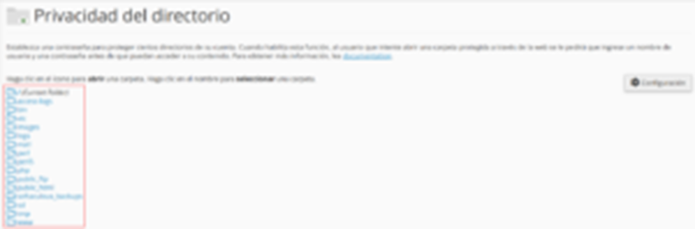 Cómo crear un directorio con contraseña en cPanel — captura 2