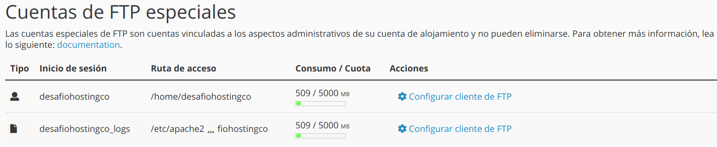 Cómo crear una cuenta FTP en cPanel — captura 4