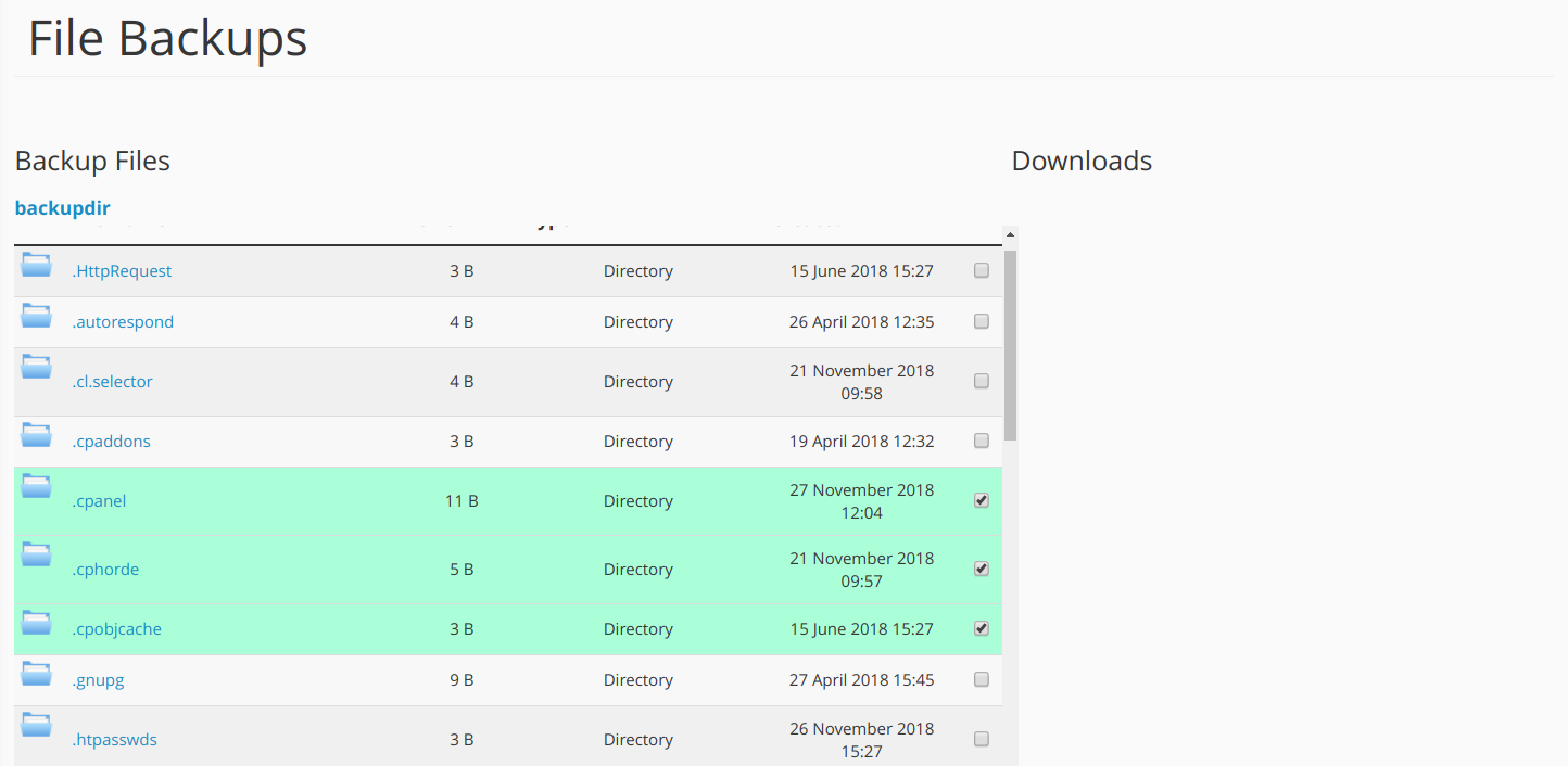 Copias de seguridad en cPanel con JetBackup — captura 8