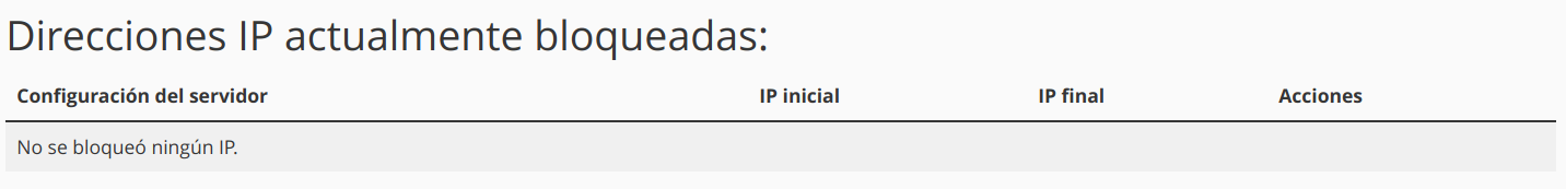 Bloquear IPs atacantes desde cPanel — captura 3