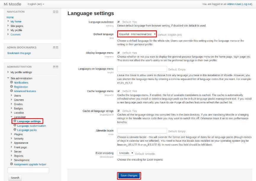 Cómo instalar Moodle automáticamente en Plesk — captura 11
