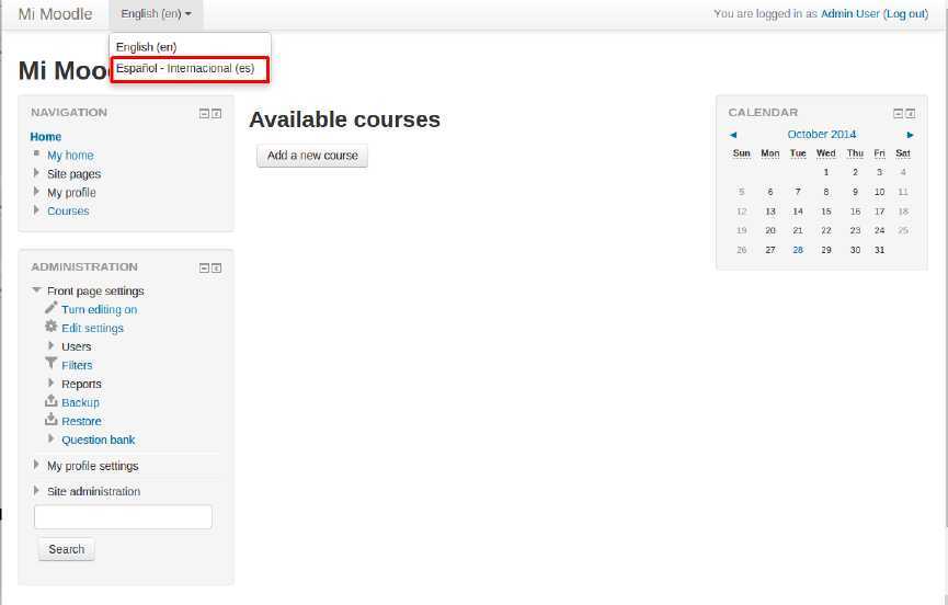 Cómo instalar Moodle automáticamente en Plesk — captura 12