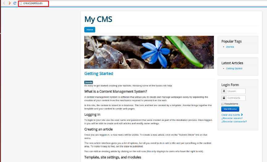 Cómo instalar Joomla automáticamente en Plesk — captura 8