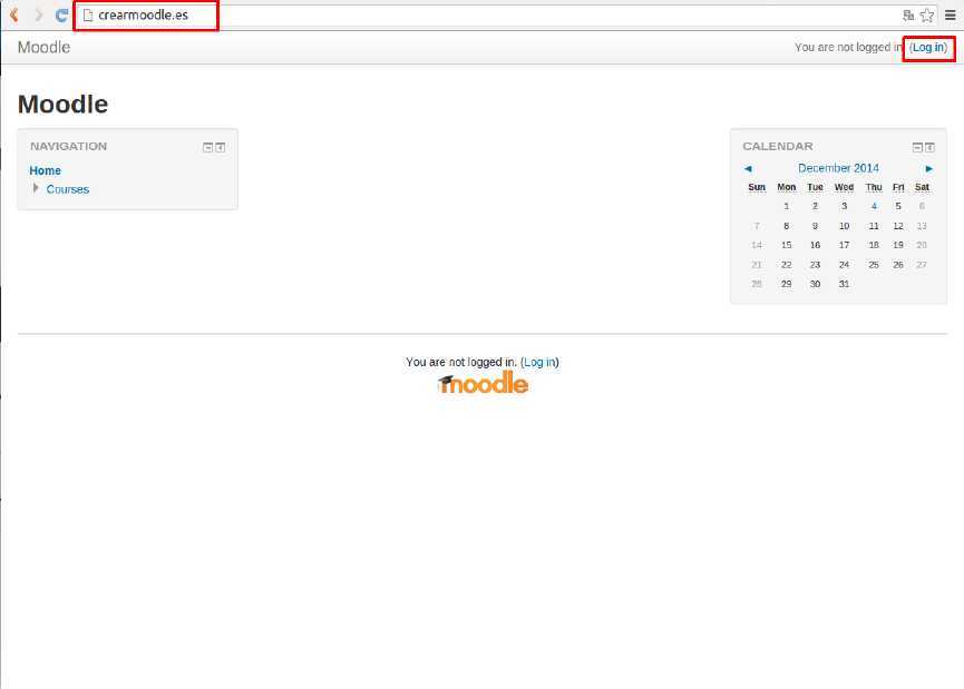 Cómo acceder a la administración de Moodle en Plesk — captura 3