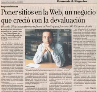 Article from *La Nación* on Wavenet